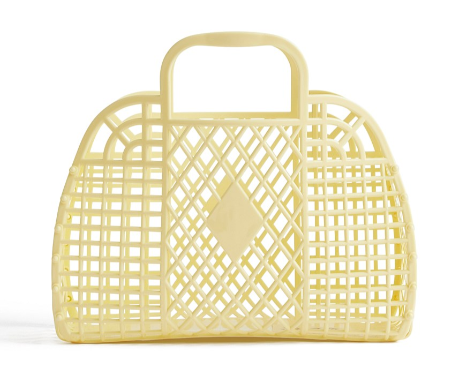Retro Basket Small - Yellow