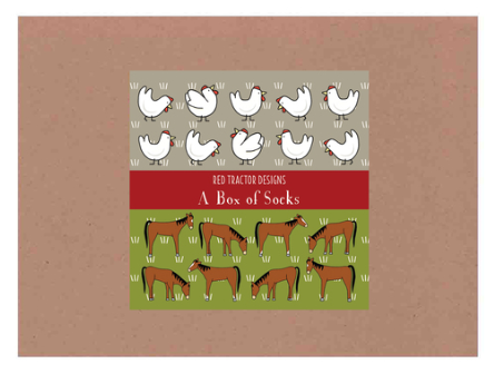 Cotton Socks Boxed Set (M) - Horses / Chooks