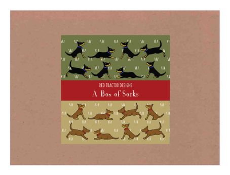 Cotton Socks Boxed Set (L) - Red / Black Kelpies