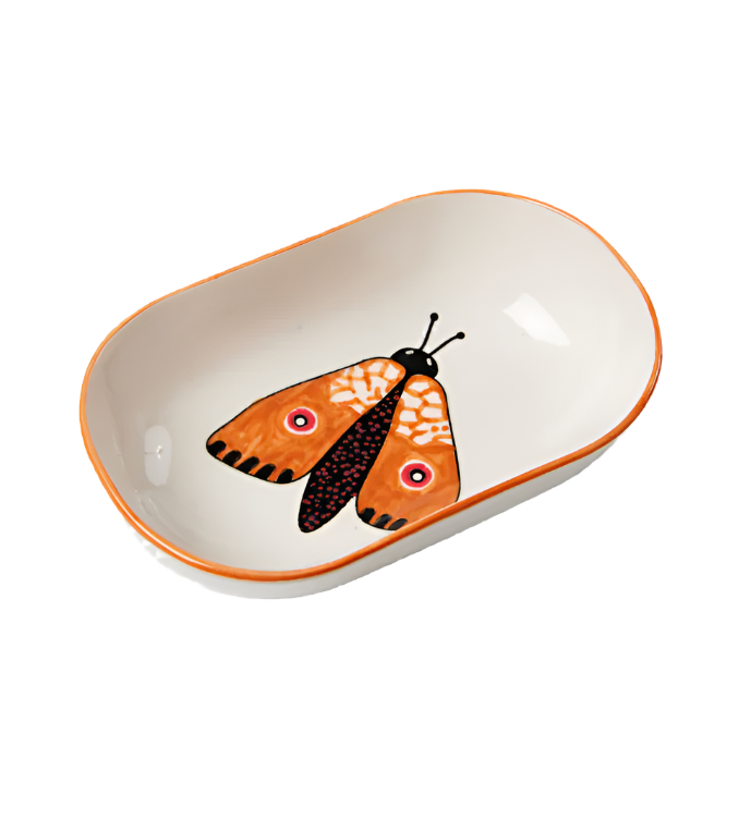 Moth Party Dish Orange