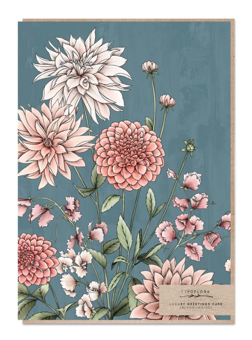 Dahlia Portrait Card