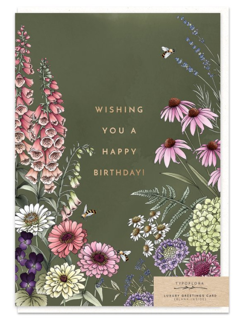 Wildflowers Birthday Card
