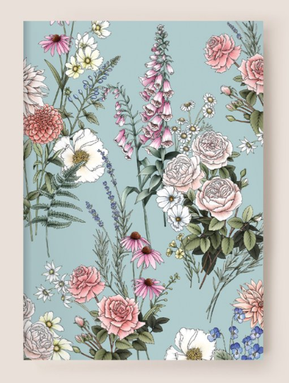Pocket Notebook - Garden Party Blue