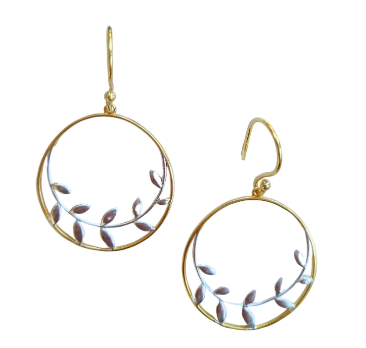 Brynlee Brass Drop Earrings