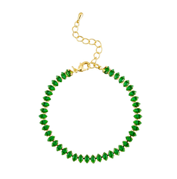 Emerald Eye Crystal Bracelet