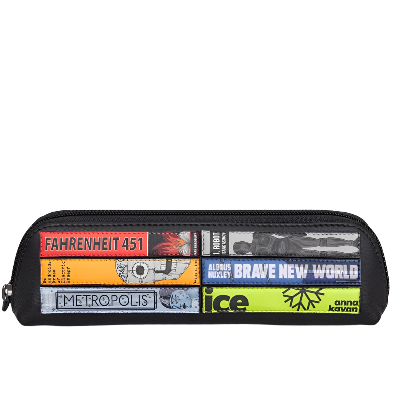 Yoshi Pencil Case - Bookworm Sci-Fi Black