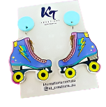 Roller Skate Acrylic Dangle Earrings