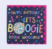 Happy Birthday Lets Boogie Card