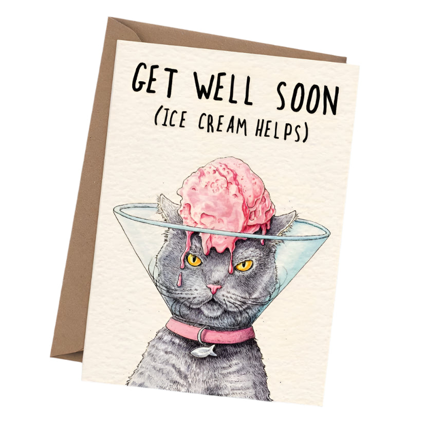Get Well Soon Cat Card