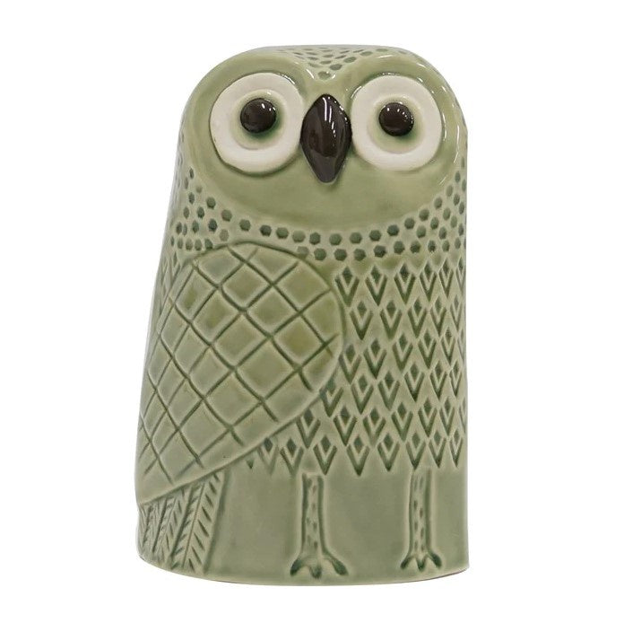 Stone Celedon Owl Moneybox
