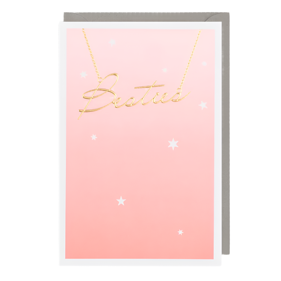 Besties Card Pink