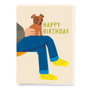 Dog on Lap Men's Birthday