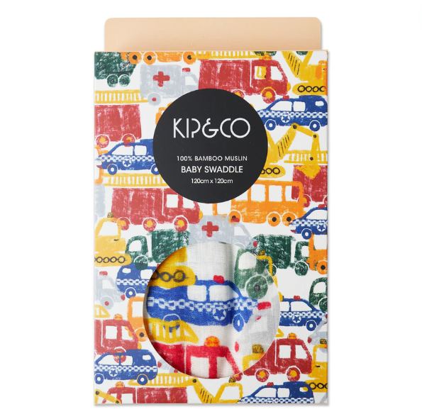 Bamboo Swaddle - Big Wheels