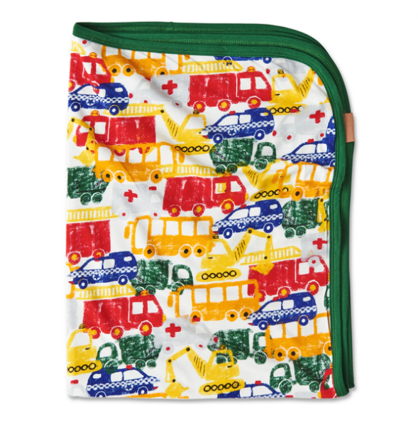 Big Wheels Organic Cotton Snuggle Blanket