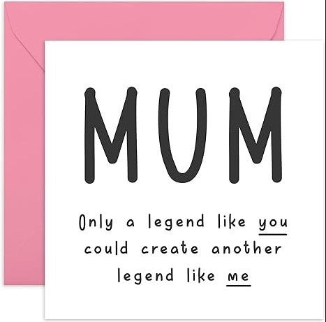 Mum Only A Legend Like You Card
