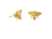 Honey Bee Stud Earrings - Gold