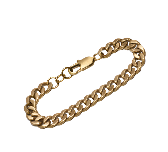 Curated Basics Bracelet - Brass Curb Chain