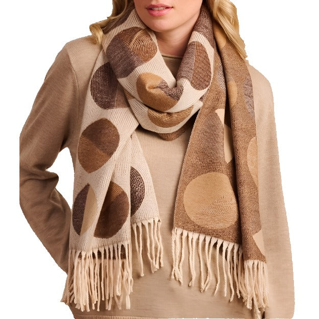 Half Moons Scarf - Brown