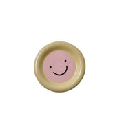 Smiley Plate Pink Yellow