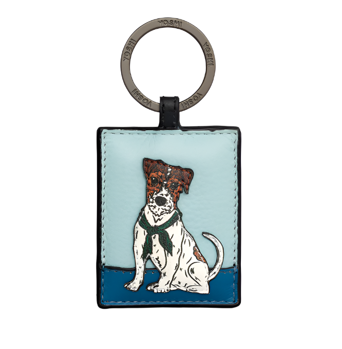 Yoshi Leather Keyring - Terrier
