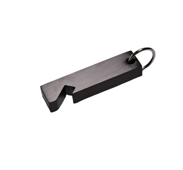 Black Steel Bottle Opener