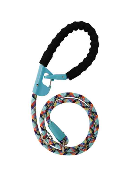Snap & Stay 2-in-1 Leash - Multi Blue
