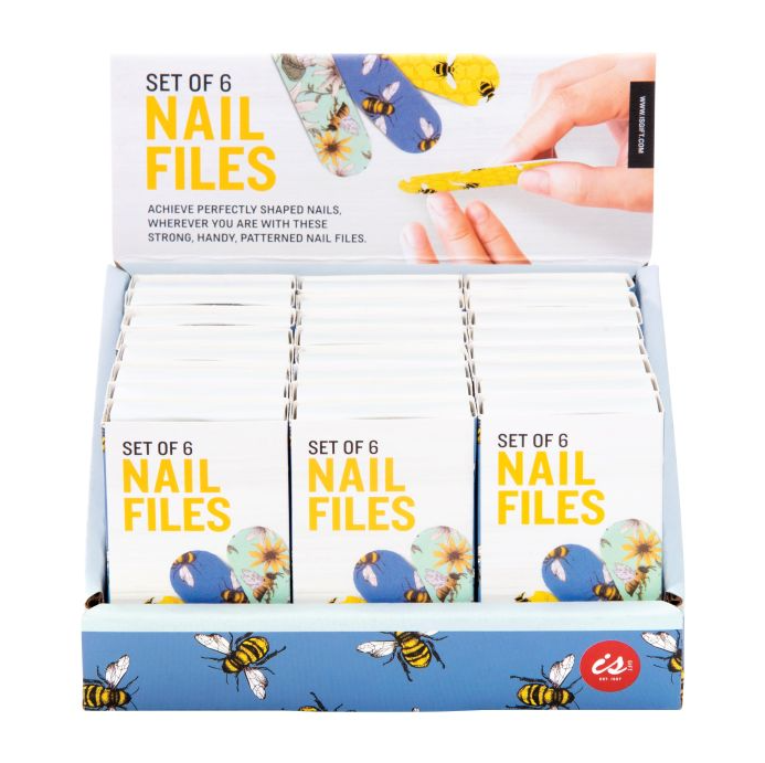 Nail Files Set of 6 - Bees
