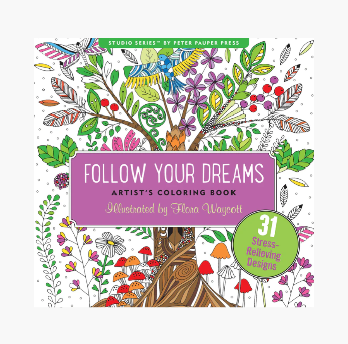 Artist's Colouring Book - Follow Your Dreams