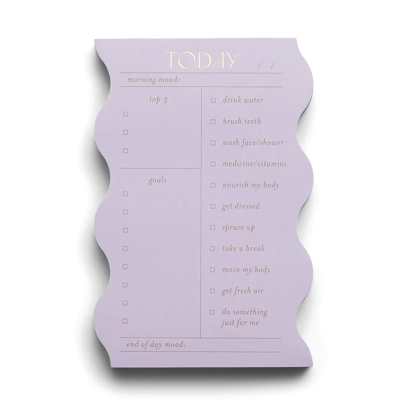 Wavy Daily Notepad - Lilac – Wileaway
