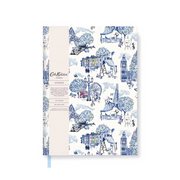 A5 Soft Cloth Cover Notebook - London Toile