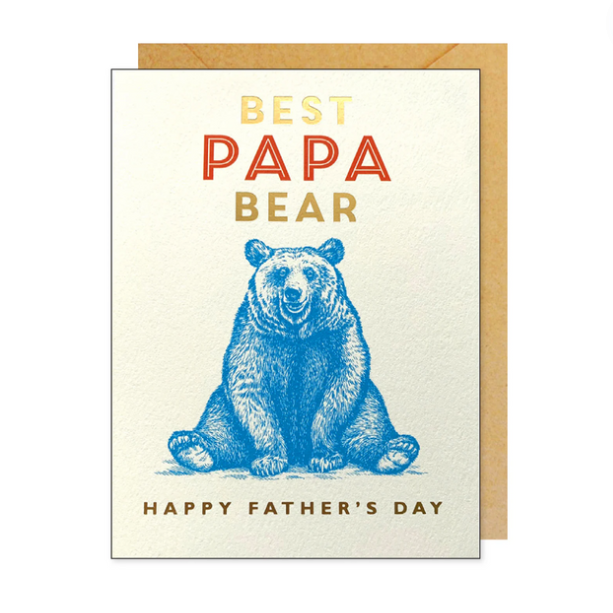 Best Papa Bear Card