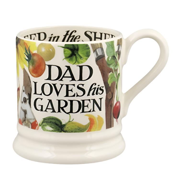 Half Pint Mug - Dad Loves His Garden