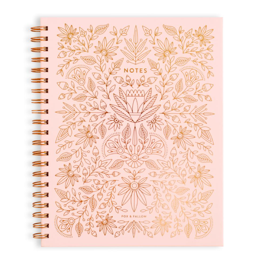 Rose Quartz Large Spiral Notebook