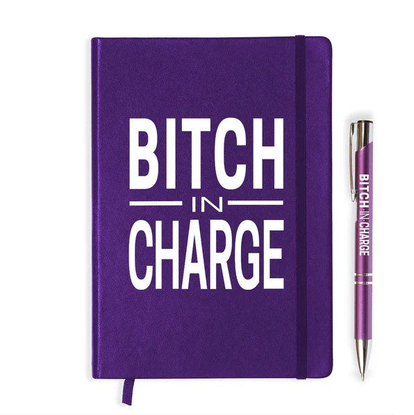 Bitch in Charge Purple Stationary Pack