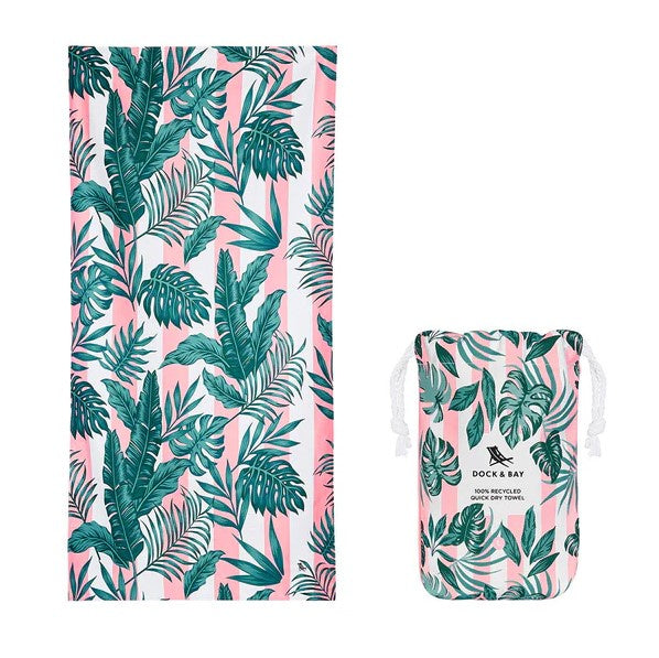 Dock & Bay Beach Towel XL - Banana Leaf Bliss