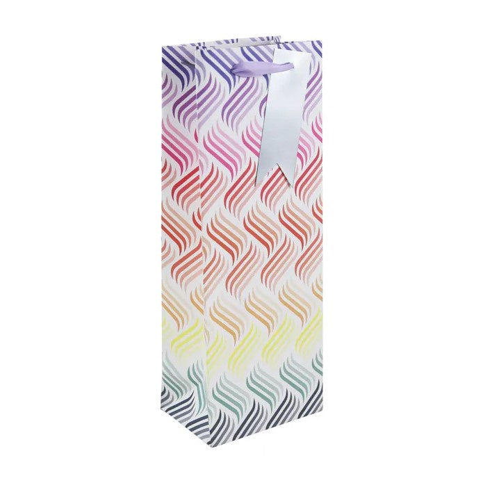 Bottle Gift Bag - Pattern Waves