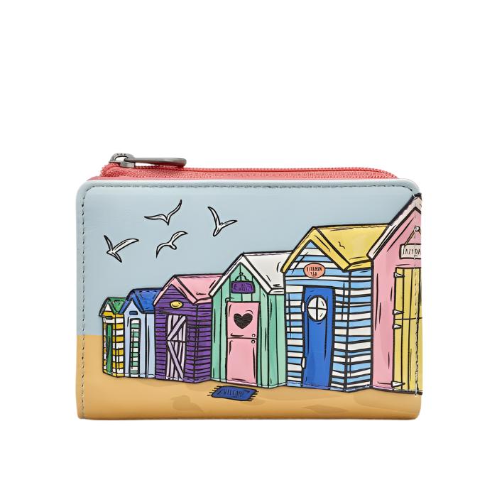 Flap Over Leather Purse - Beside the Seaside