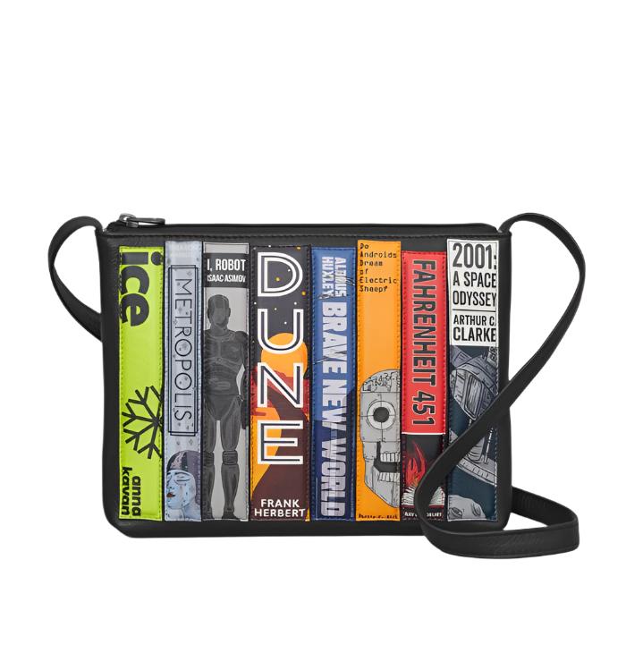 Cross Body Bag - Bookworm Sci Fi, Black