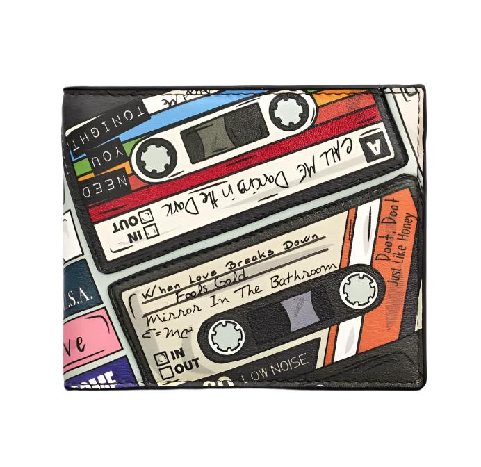 Leather Wallet - Back To The 80's, Black