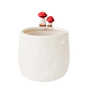 Toadstool Planter White 11cm