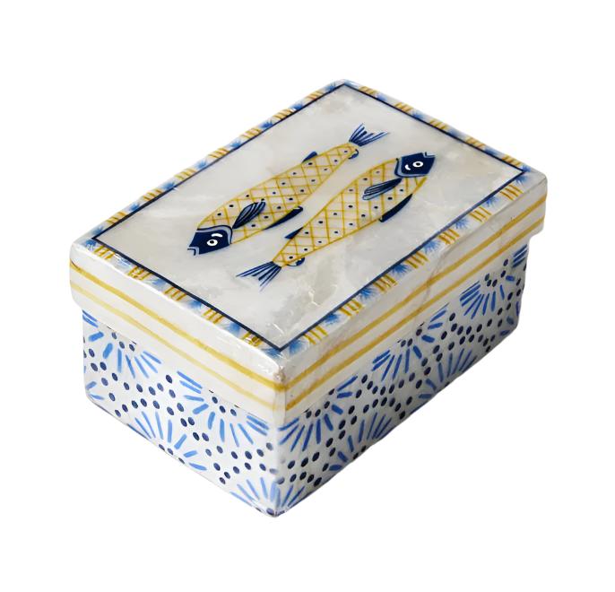 Capiz Shell Box - Atlantic - Fish Pair – Wileaway