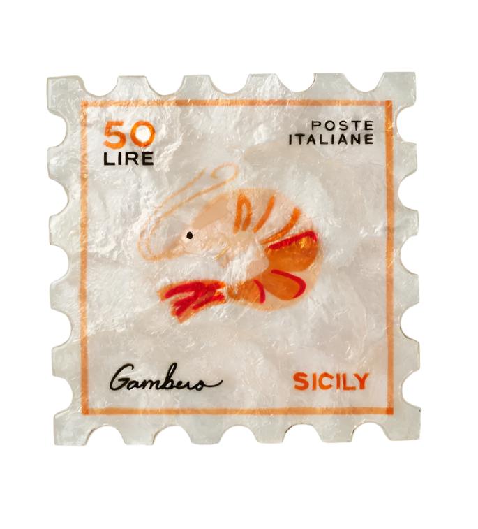 Capiz Shell Art - Stamp - Gambero