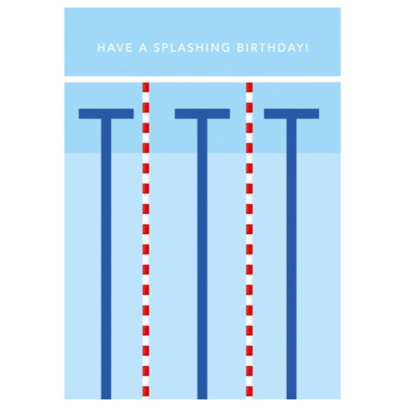 Splashing Birthday Swimming Lanes