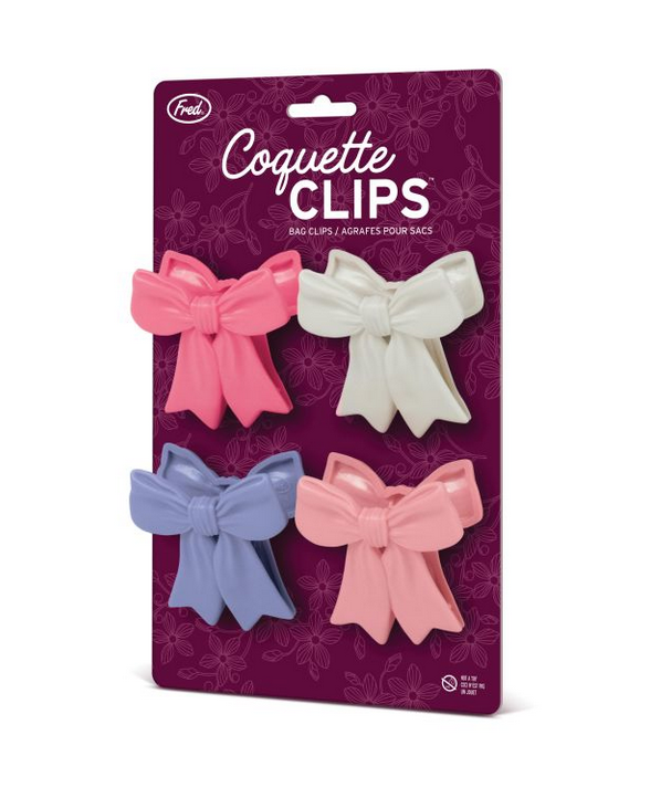 Coquette Bag Clips - Set of 4