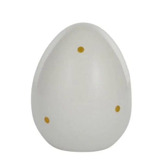 Ceramic Egg With Gold Spots