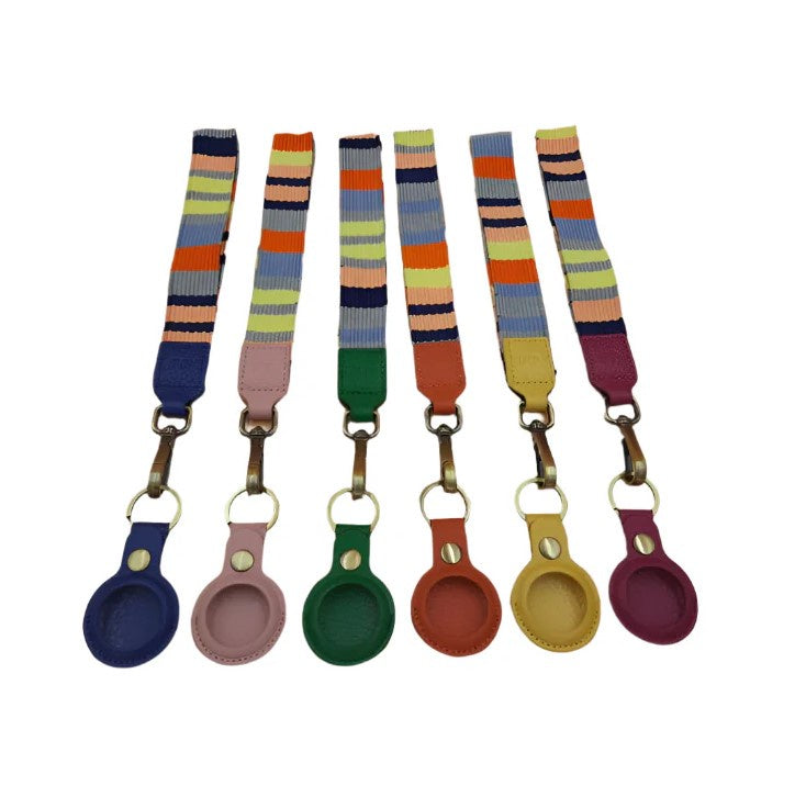 Airtag Tracker Leather Strap & Keychain
