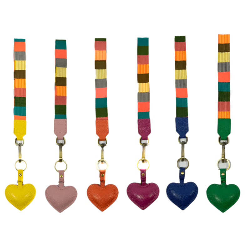 Heartfelt Leather Strap and Keychain