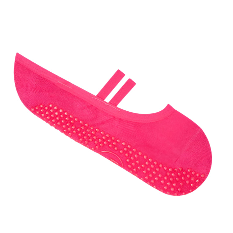 Ballet Grip Socks - Neon Pink