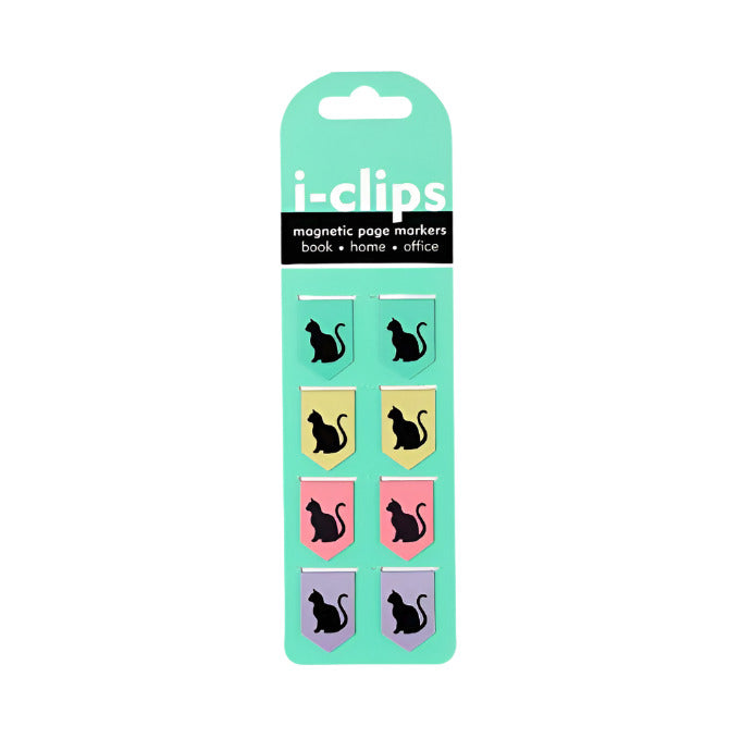 I-Clips Magnetic Page Markers - Black Cats