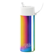Ceramic Reusable Bottle with Straw Lid 595mL - Rainbow with Cloud Lid